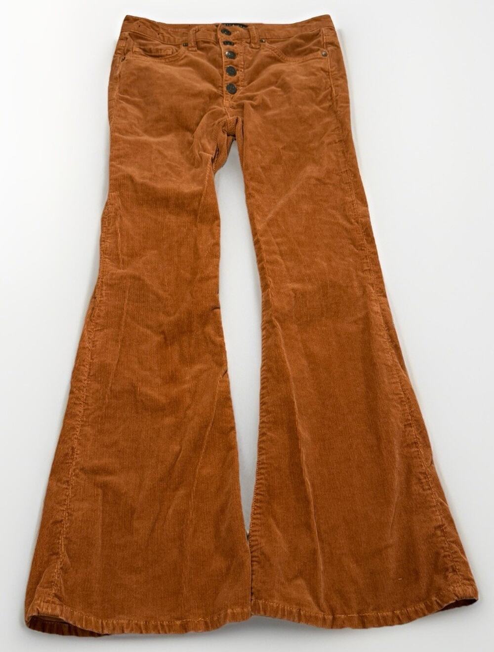 Veronica Beard Beverly 10” Skinny Flare Jeans Rusty Orange Size 27 x 28
